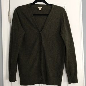 JCrew boyfriend cardigan green